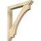 Ekena Millwork Imperial Slat Rough Sawn Bracket w/ Offset Brace, Douglas Fir, 6"W x 42"D x 48"H BKT0604X42X48IMP06RDF - alternate 1